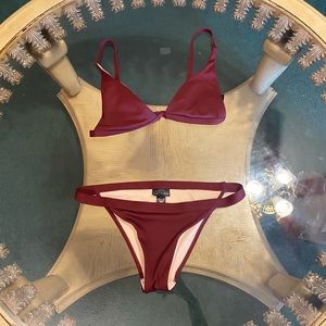 Maroon bikini